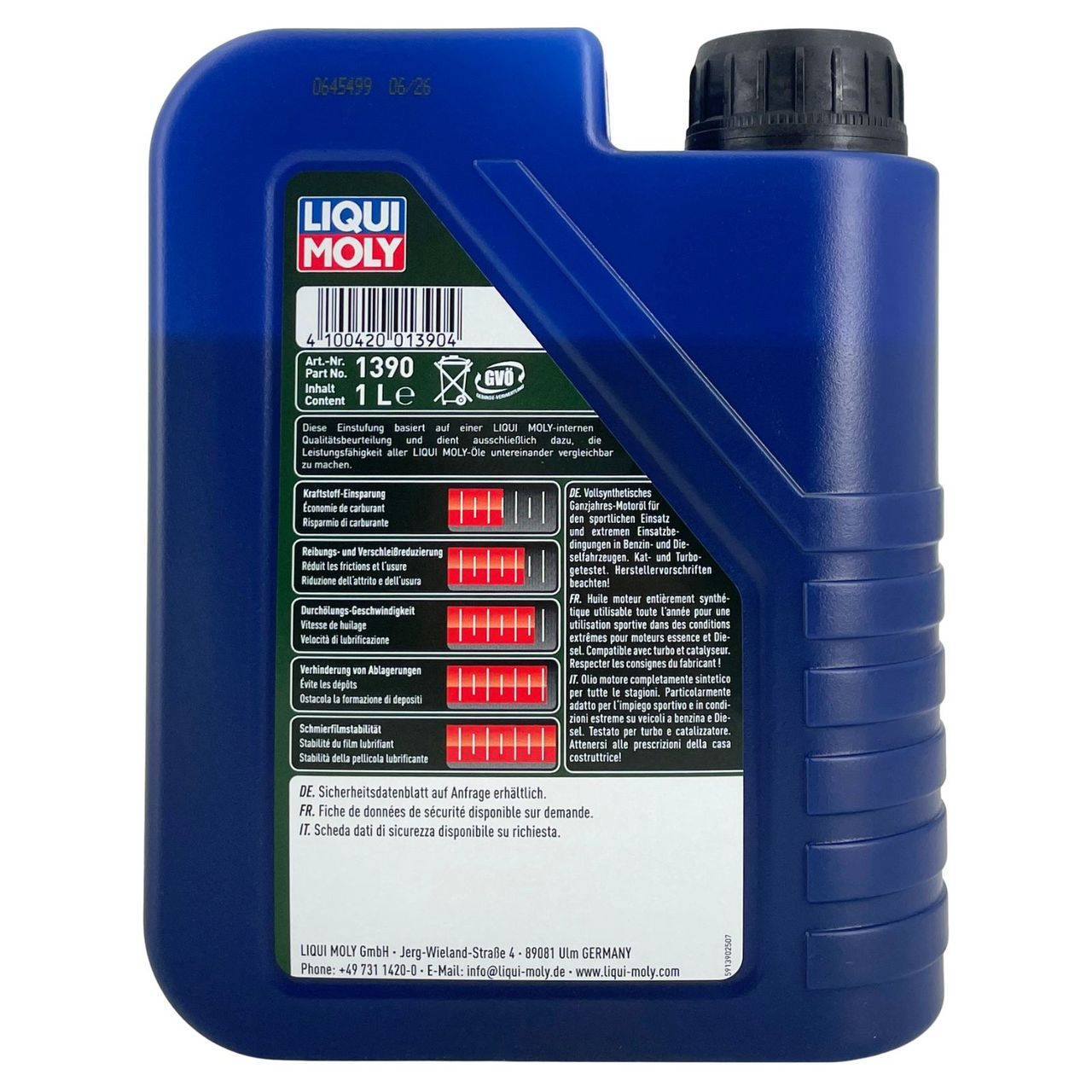 Liqui Moly Synthoil Race Tech GT1 10W-60 1 Liter