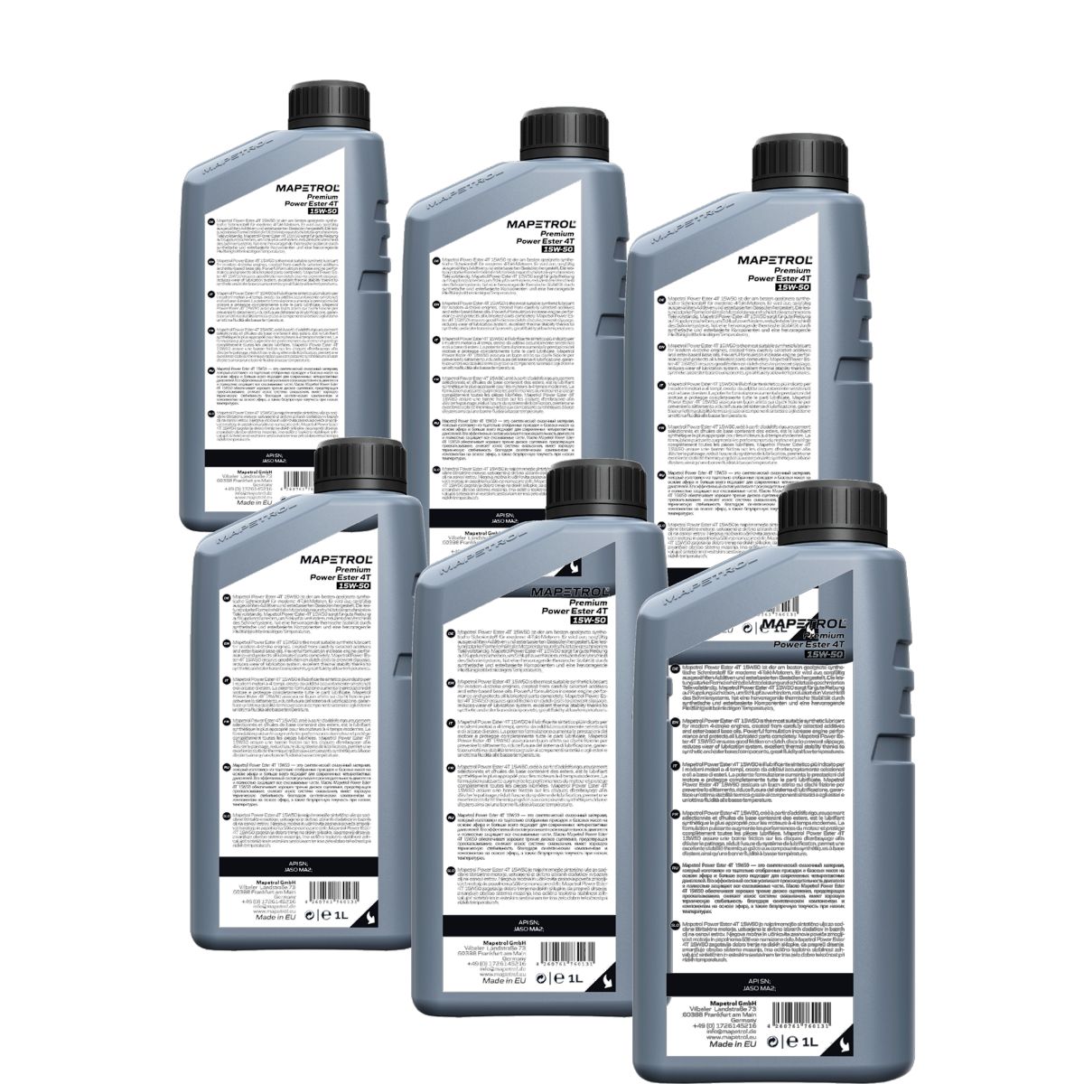 Mapetrol Premium Power Ester 4T 15W-50 6x1 Liter