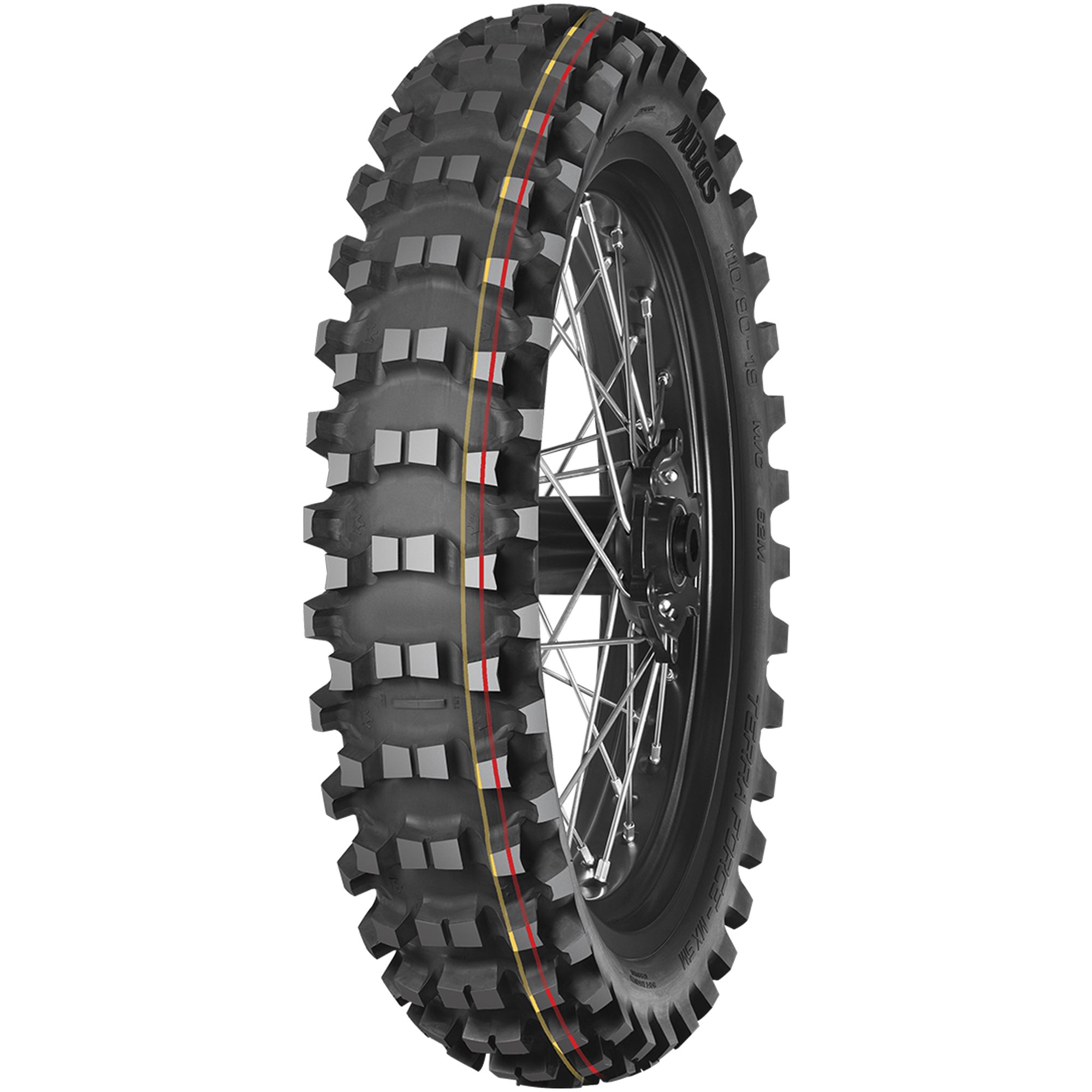 MITAS 60/100 - 12 M/C TT 36M TERRA FORCE-MX SM (RED-YELLOW) (IND)