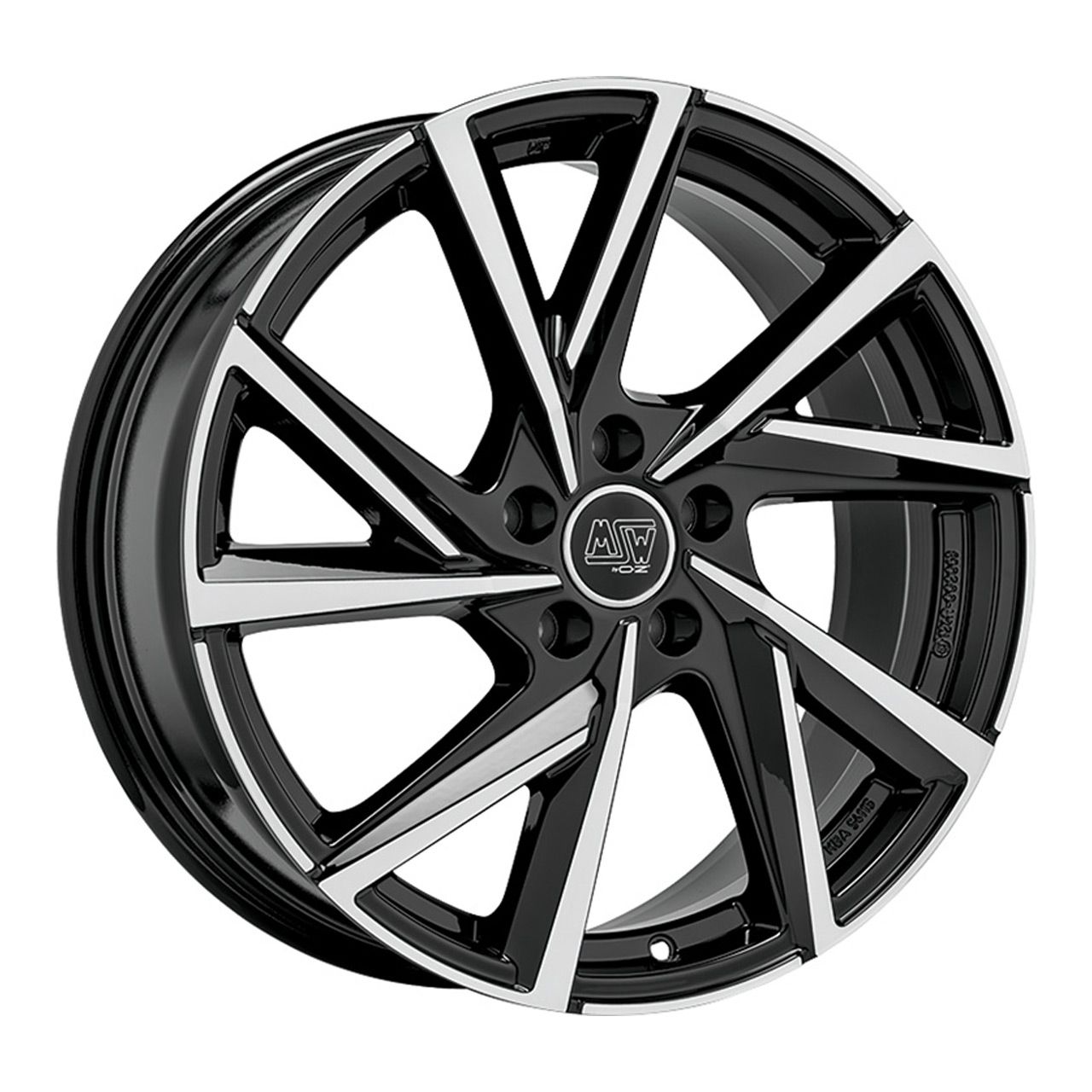 MSW (OZ) MSW 80/5 gloss black full polished 7.0Jx16 5x108 ET44