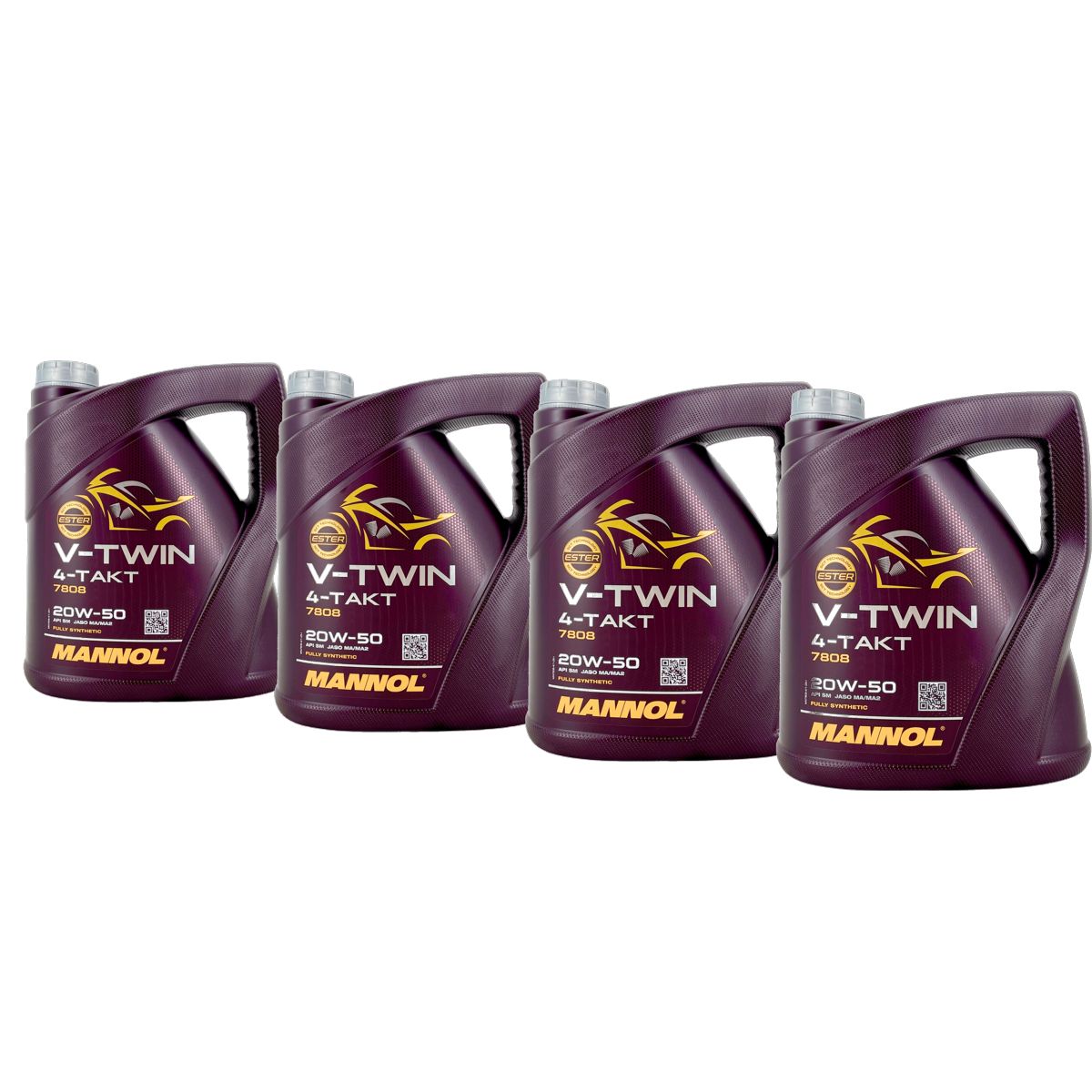 Mannol V-Twin 4-Takt 20W-50 4x4 Liter