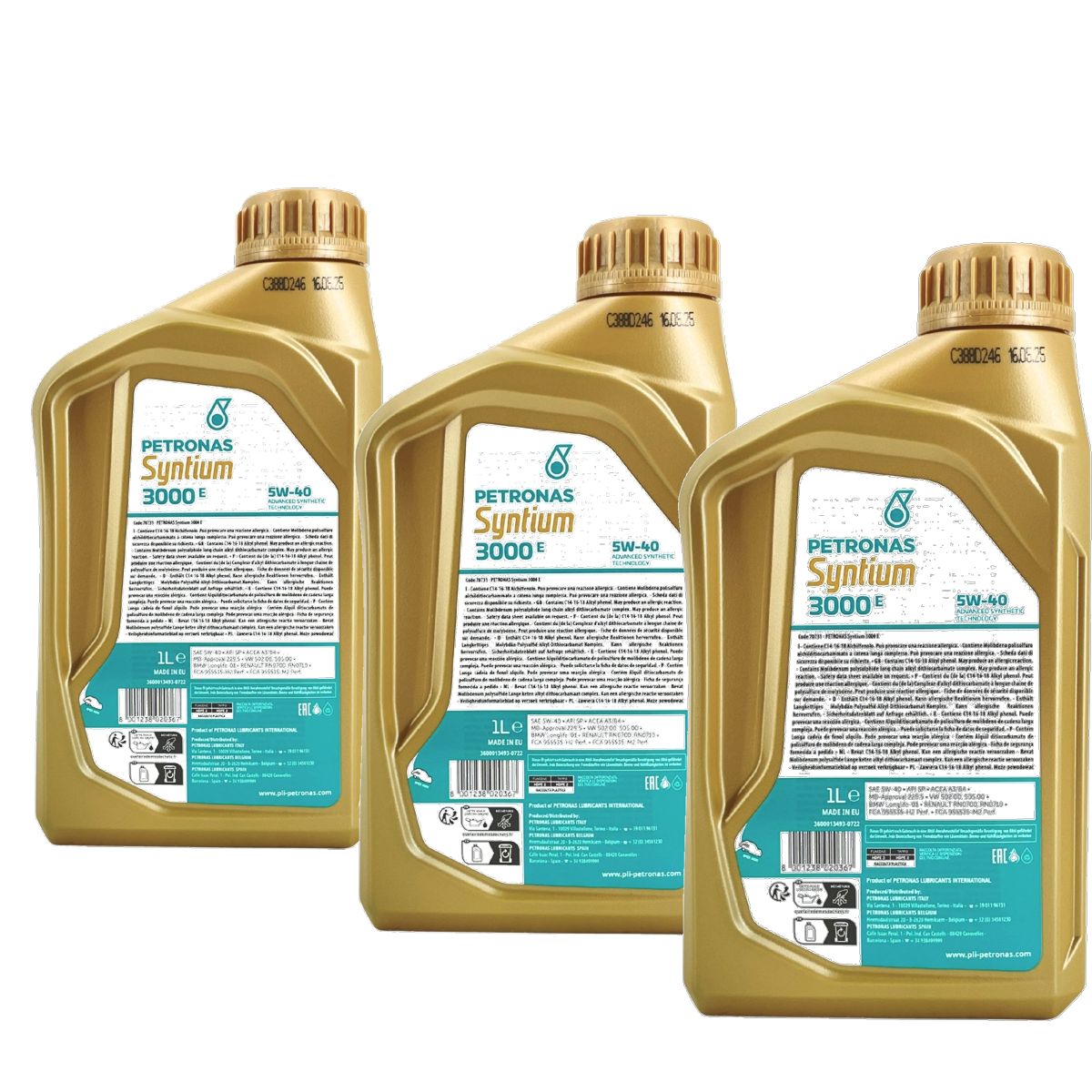 Petronas Syntium Prime E 5W-40 3x1 Liter