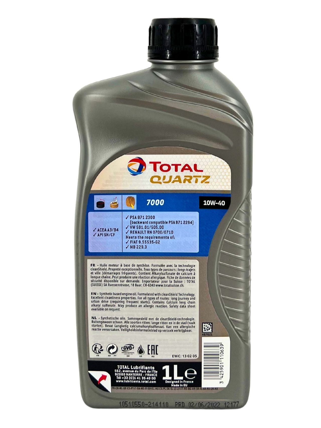 Total Quartz 7000 10W-40 1 Liter