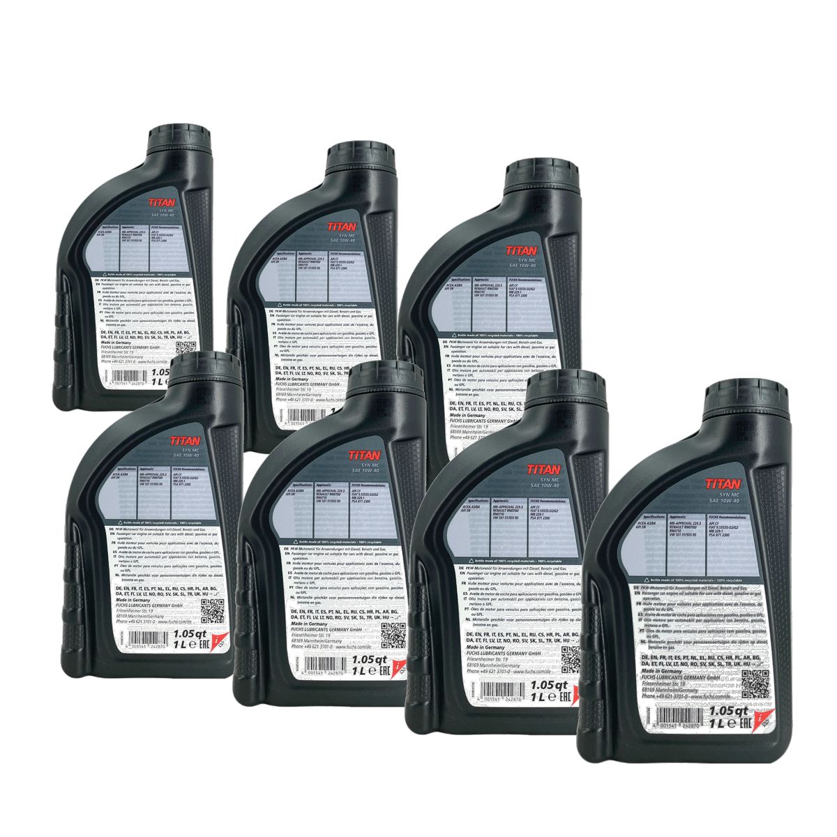 Fuchs Titan Syn MC 10W-40 7x1 Liter