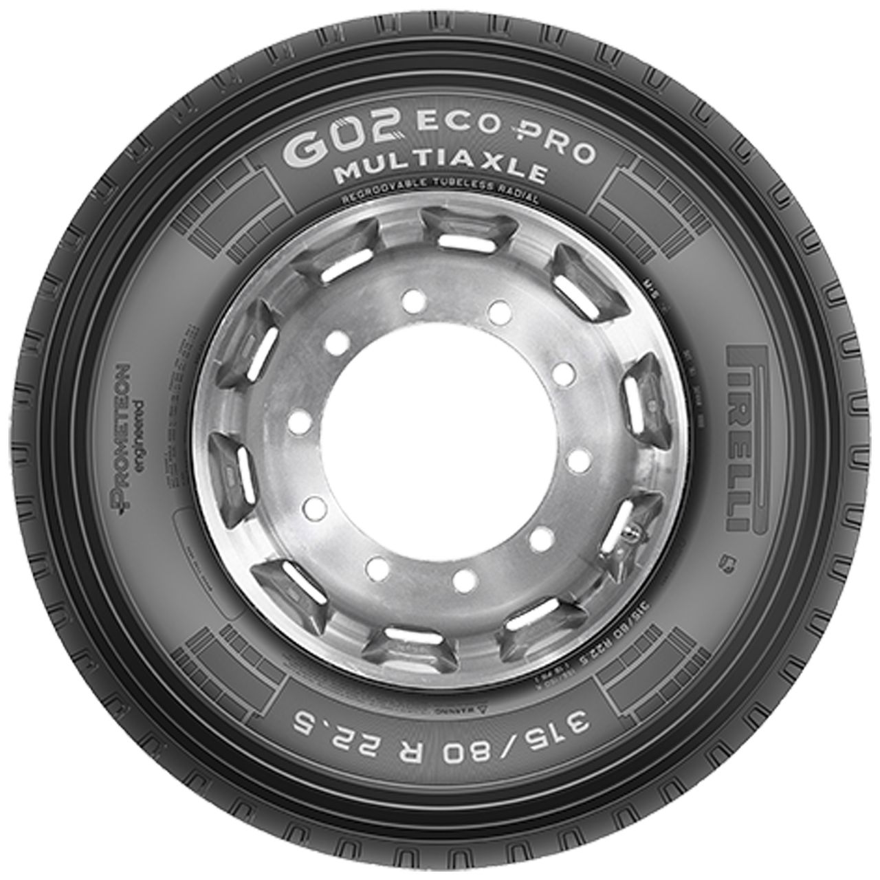 PIRELLI 315/80 R 22.5 TL 158/156K G02 ECO PRO MULTIAXLE M+S 3PMSF