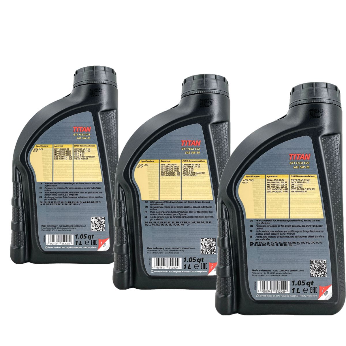 Fuchs Titan GT1 Flex C23 5W-30  3x1 Liter