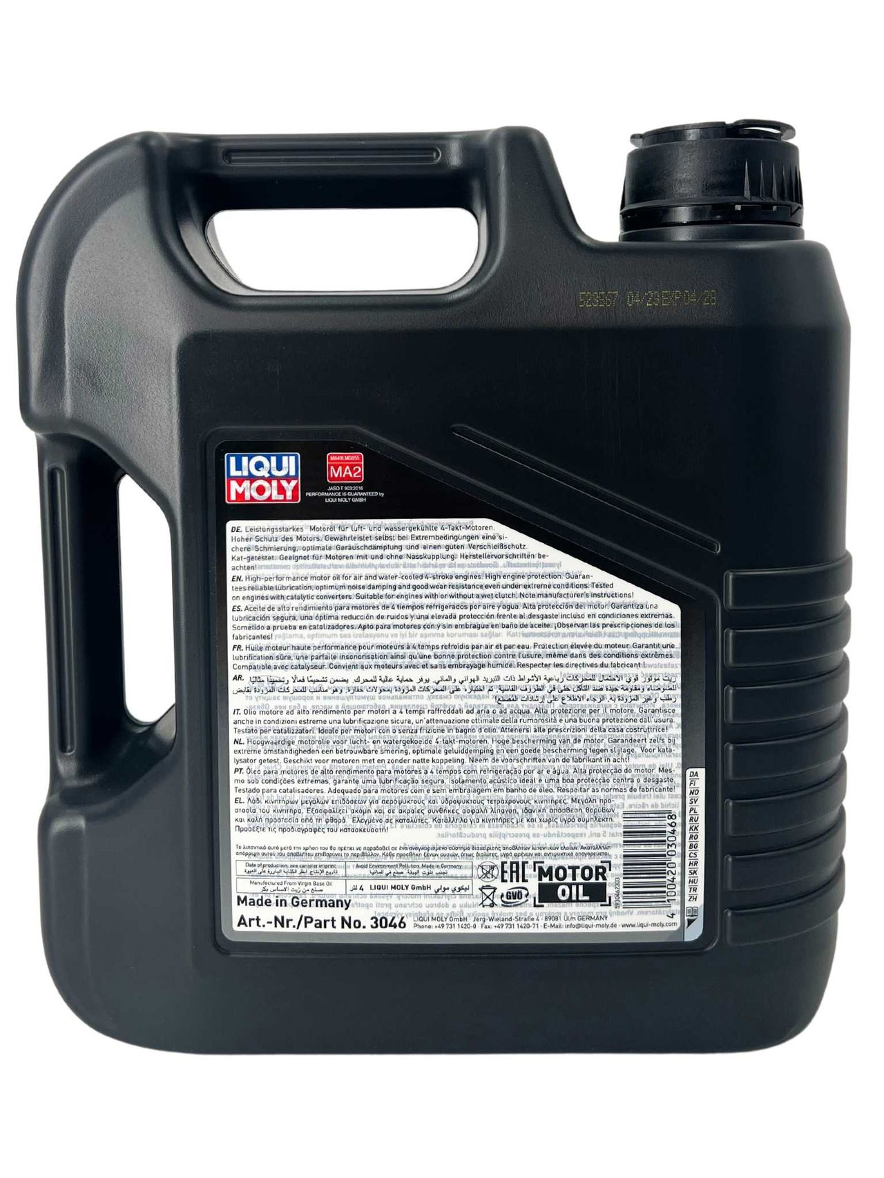 Liqui Moly Motorbike 4T Basic Street 10W-40 4 Liter