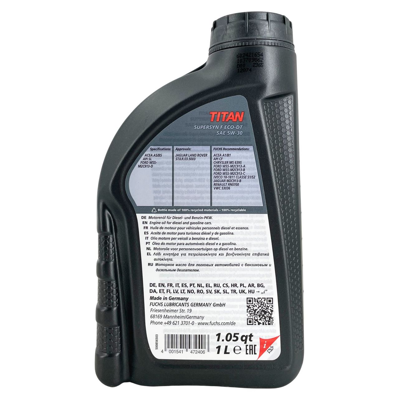 Fuchs Titan Supersyn F Eco-DT 5W-30 1 Liter