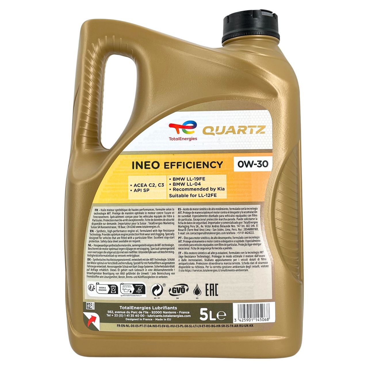 Total Quartz Ineo Efficiency 0W-30 5 Liter