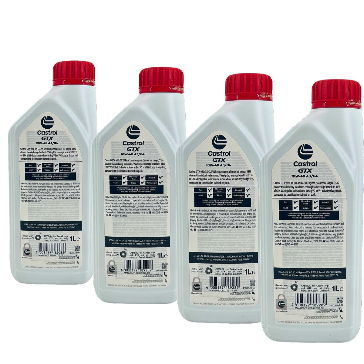 Castrol GTX 10W-40 A3/B4 4x1 Liter