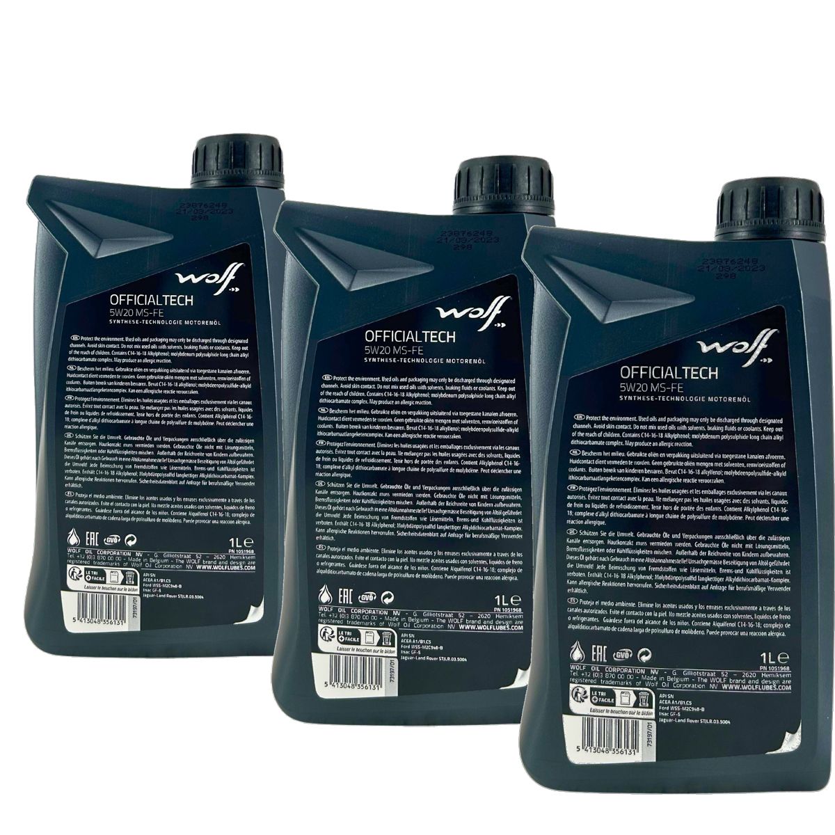 Wolf OfficialTech 5W-20 MS-FE 3x1 Liter