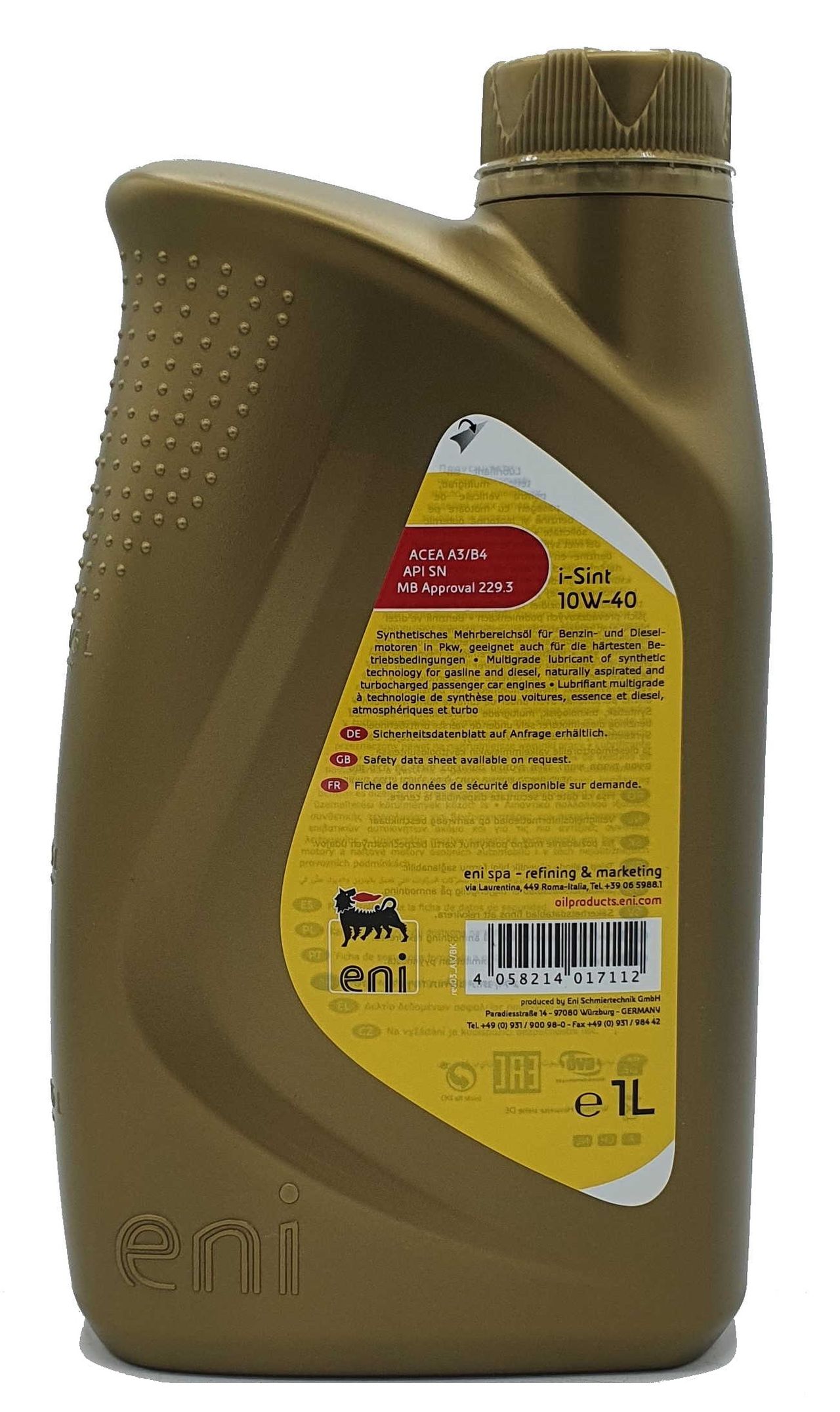 ENI i-Sint 10W-40 1 Liter