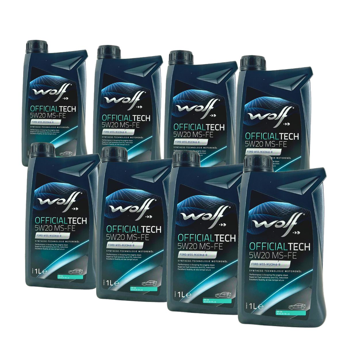 Wolf OfficialTech 5W-20 MS-FE 8x1 Liter