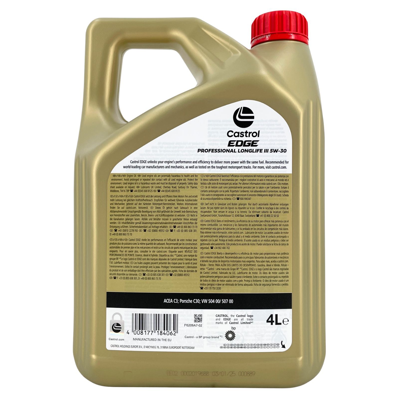 Castrol Edge Professional Longlife 3 5W-30 4 Liter