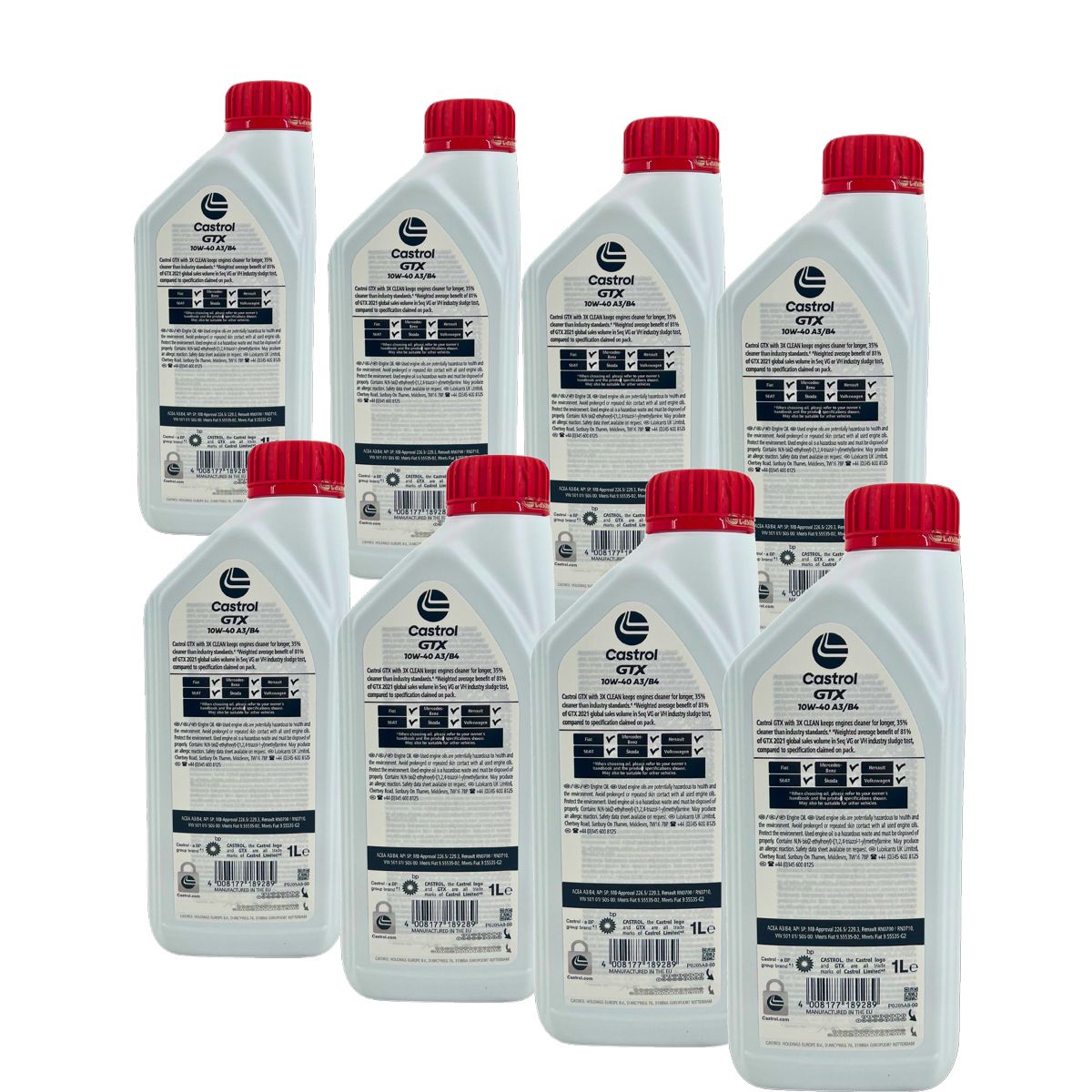 Castrol GTX 10W-40 A3/B4 8x1 Liter