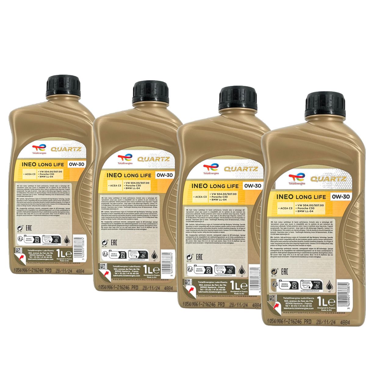 Total Quartz Ineo Long Life 0W-30 4x1 Liter