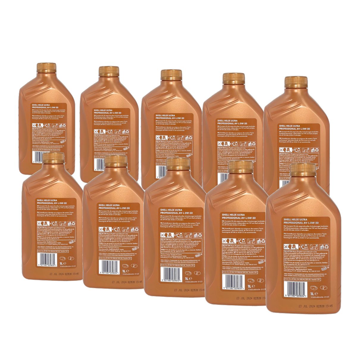 Shell Helix Ultra Professional AV-L 0W-20 10x1 Liter