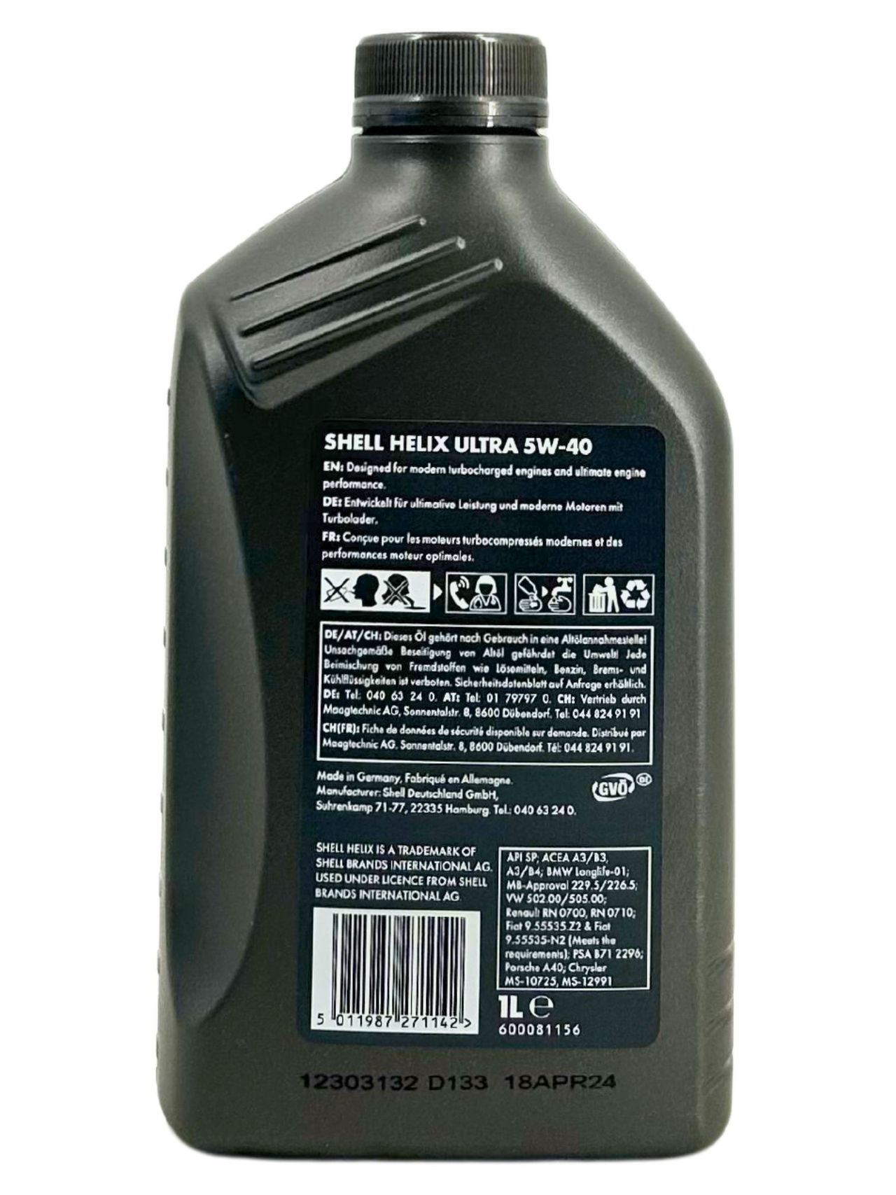 Shell Helix Ultra 5W-40 1 Liter