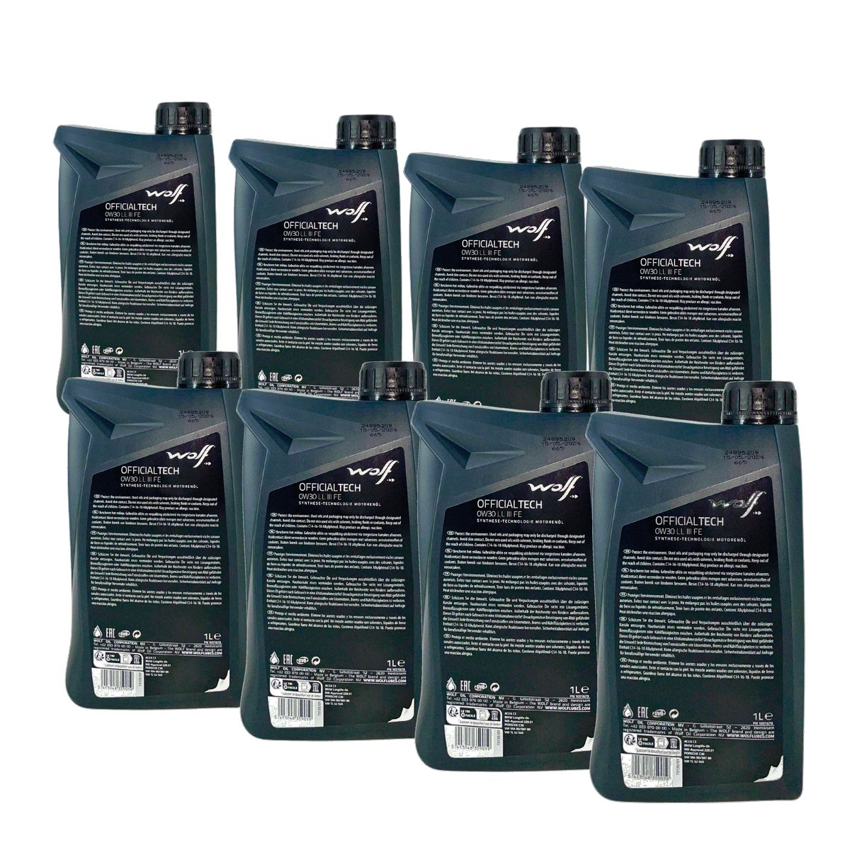 Wolf OfficialTech 0W-30 LL III FE 8x1 Liter