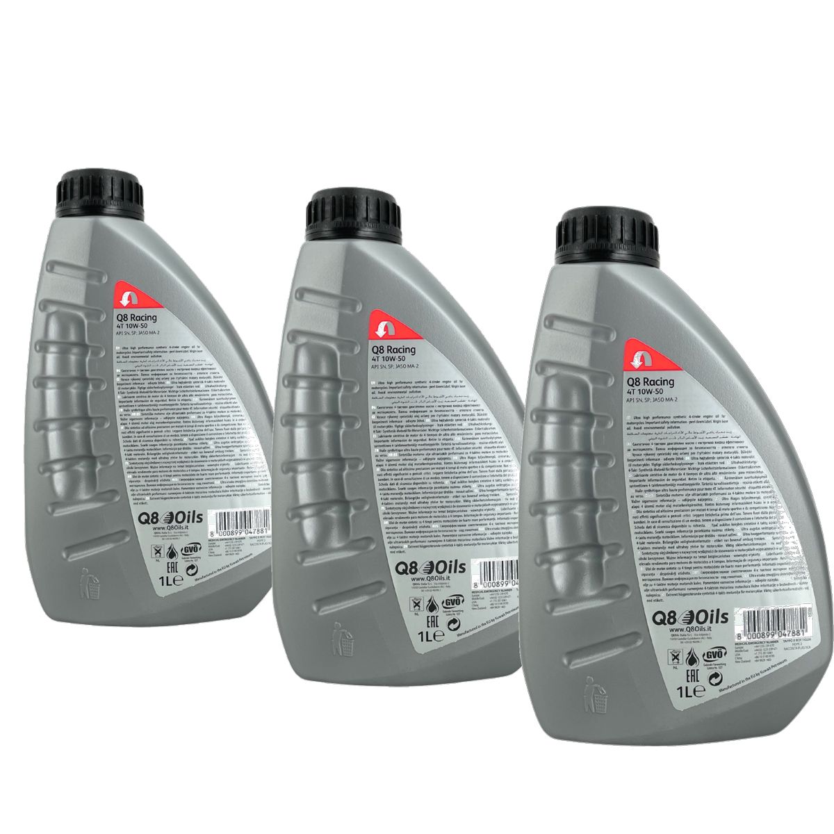 Q8 Racing 4T 10W-50 3x1 Liter