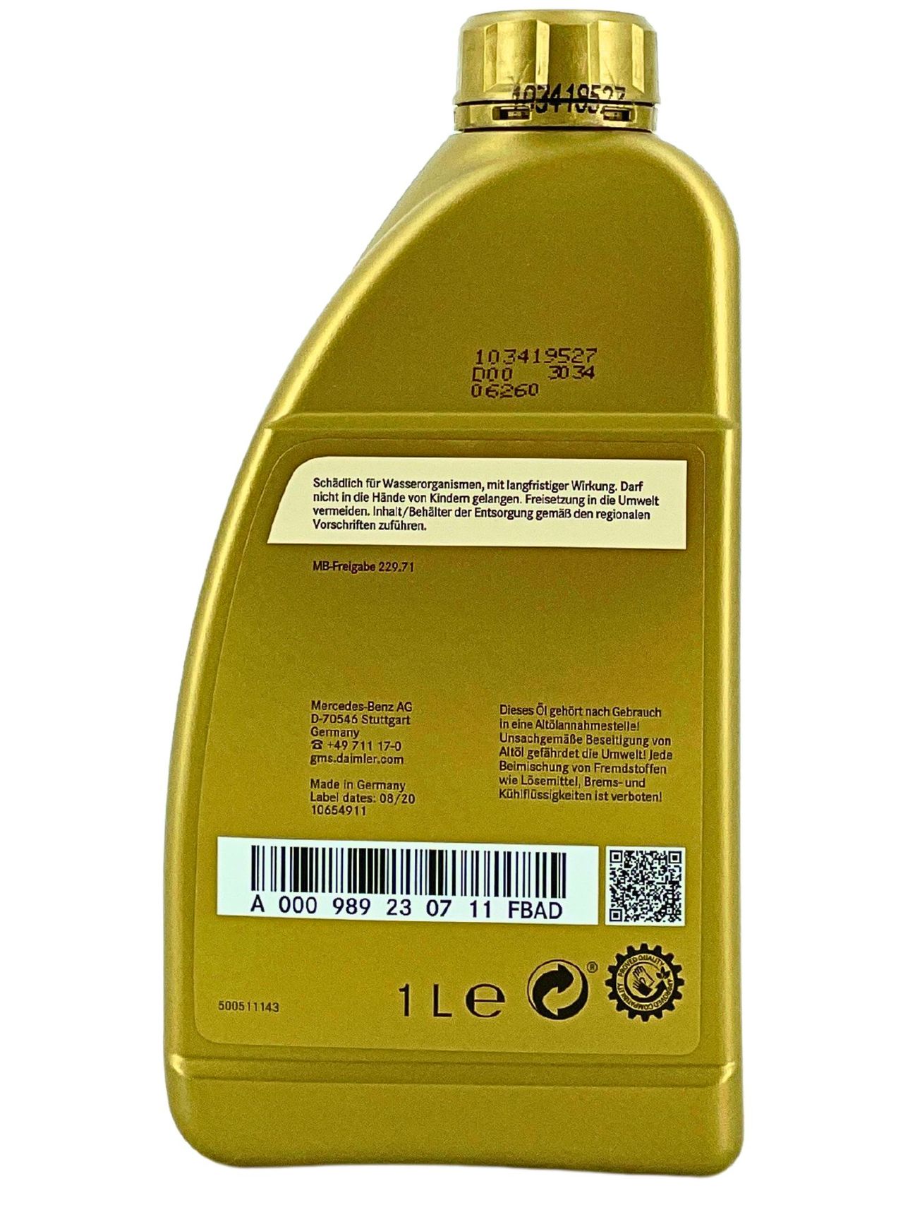 Mercedes 0W-20 229.71 1 Liter