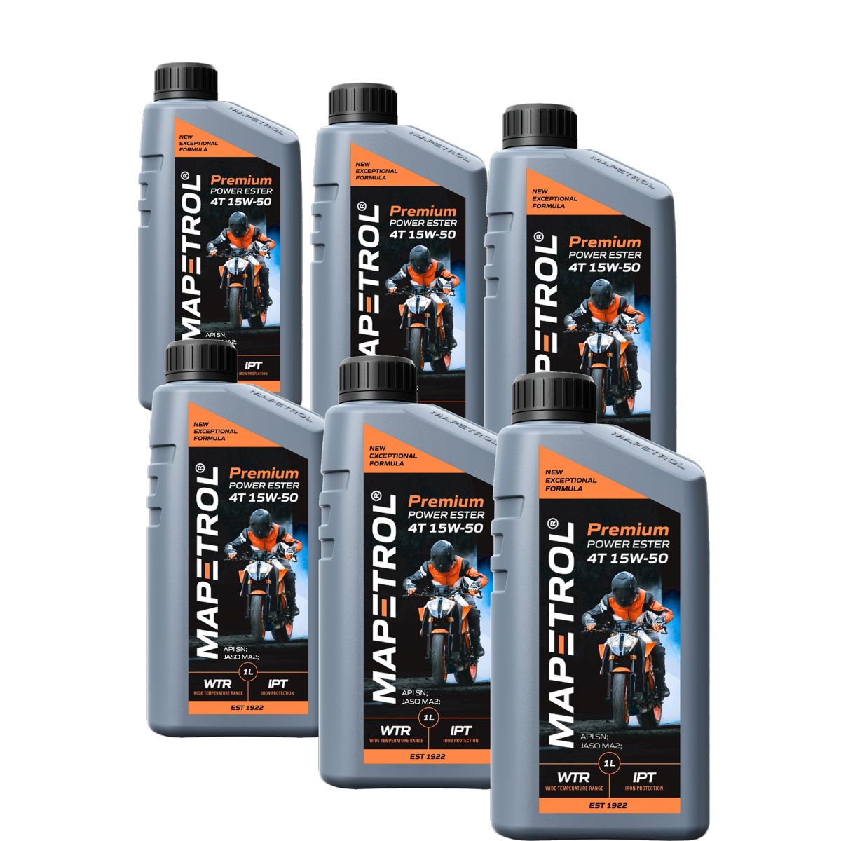 Mapetrol Premium Power Ester 4T 15W-50 6x1 Liter