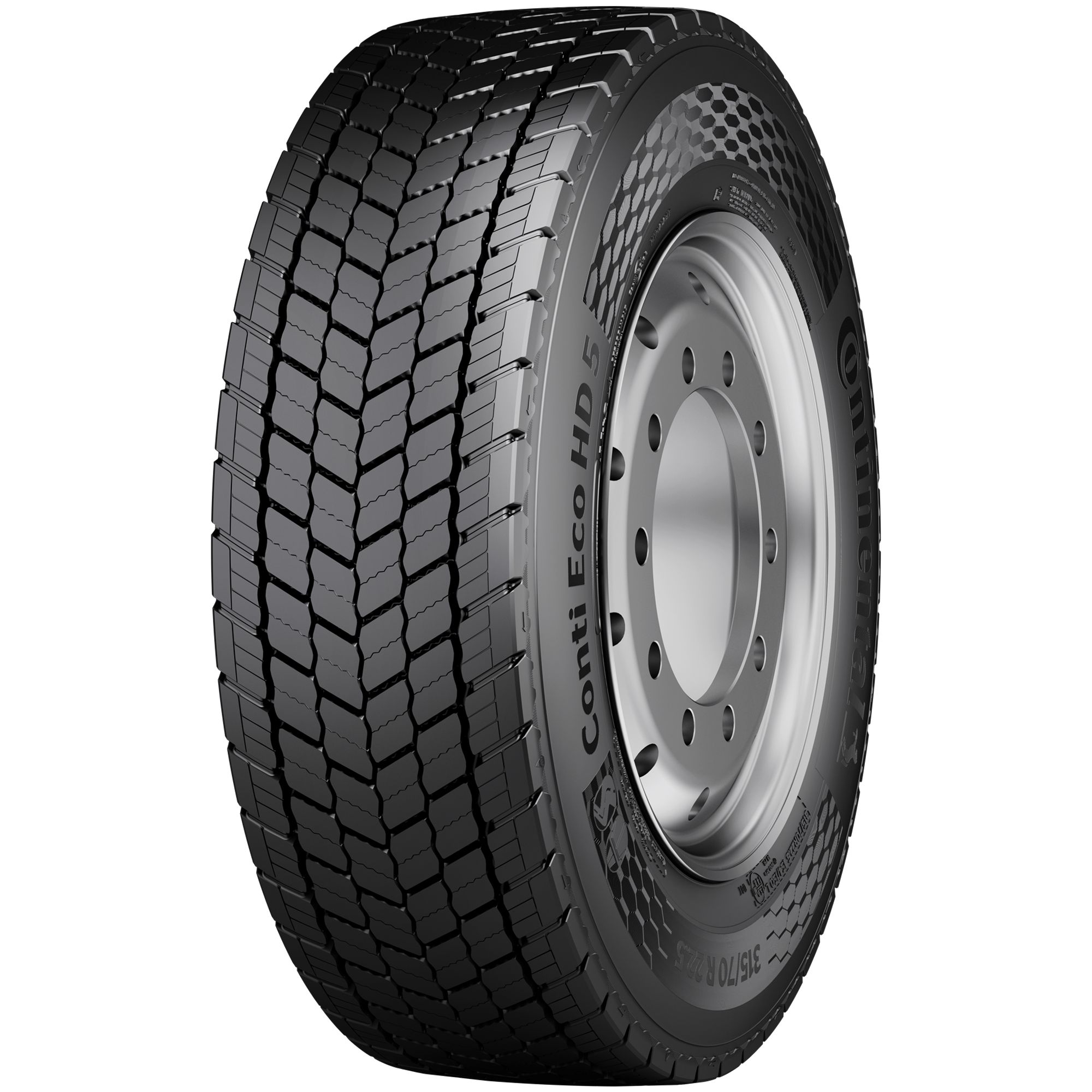 CONTINENTAL 315/60 R 22.5 TL  152/148L CONTI ECO HD5 20PR M+S 3PMSF RFID LRL