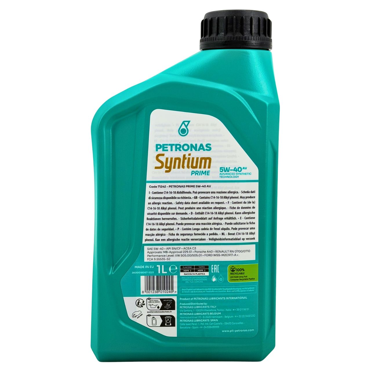 Petronas Syntium Prime AV 5W-40 1 Liter