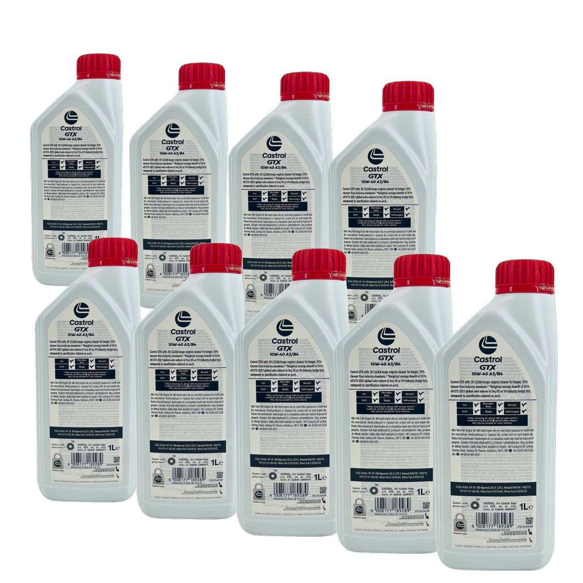 Castrol GTX 10W-40 A3/B4 9x1 Liter