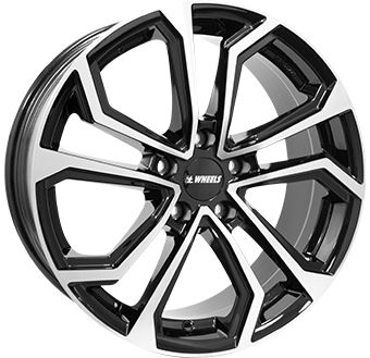 ITWHEELS ELLA shiny black polished front 7.5Jx17 5x112 ET35