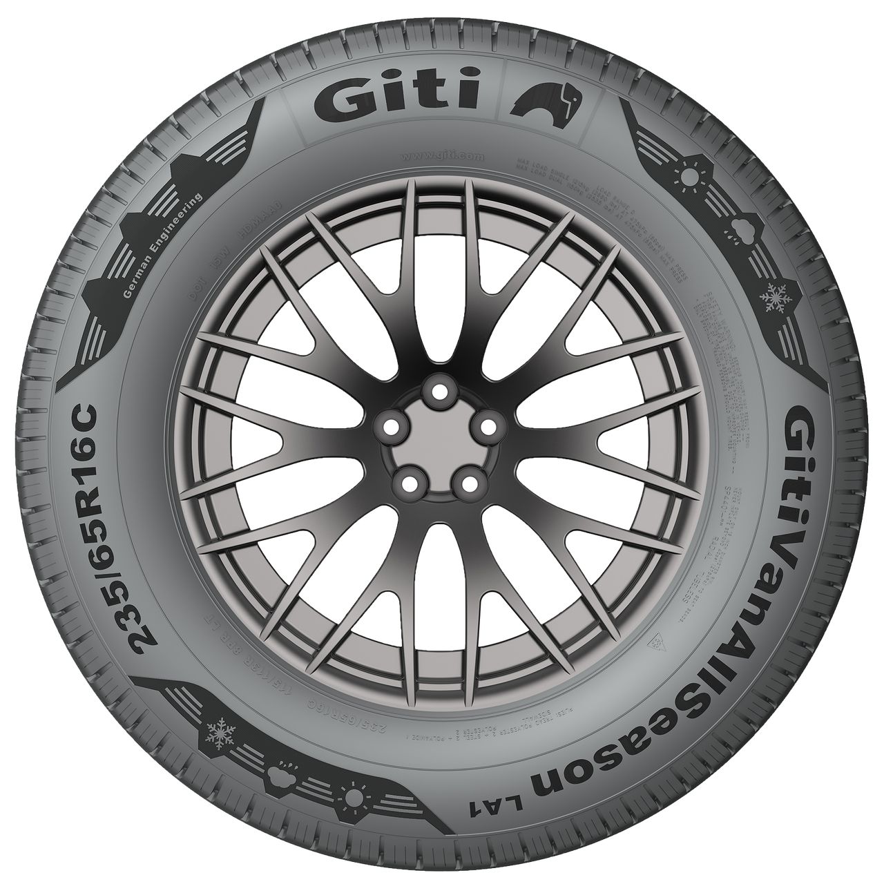 GITI GITIVANALLSEASON LA1 185/75R16C 104/102R BSW