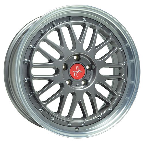 KESKIN KT22 RETRO titan grey lip polish 8.5Jx20 5x120 ET35