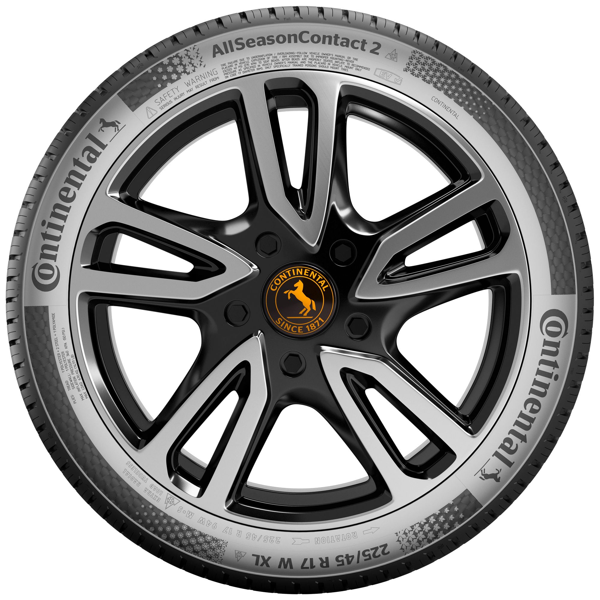 CONTINENTAL ALLSEASONCONTACT 2 (EVc) 225/55R18 102H (EVc) XL BSW