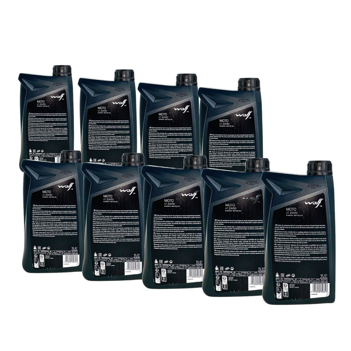 Wolf Moto 4T 20W-50 9x1 Liter