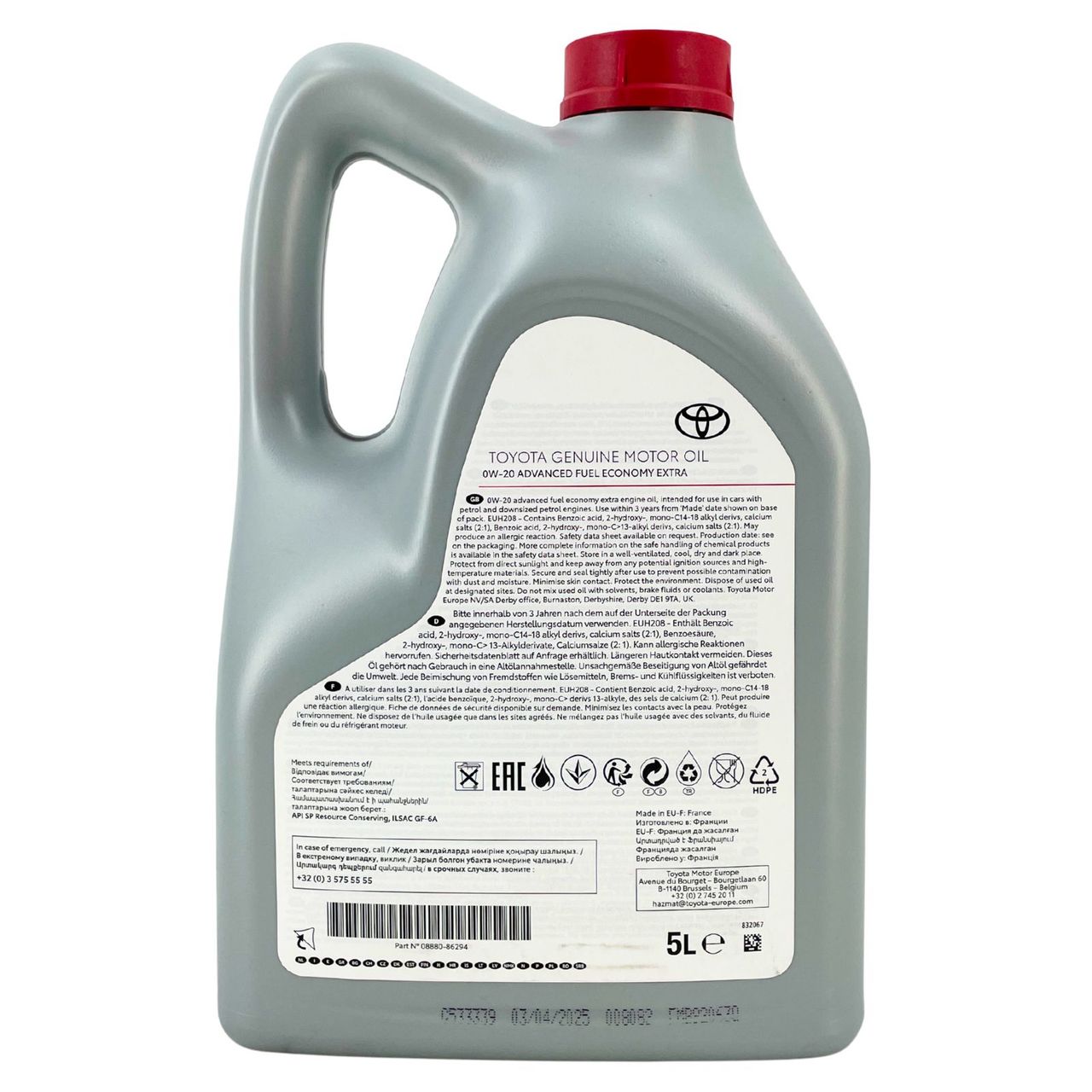 Toyota Advanced Fuel Economy Extra 0W-20 2x5 Liter