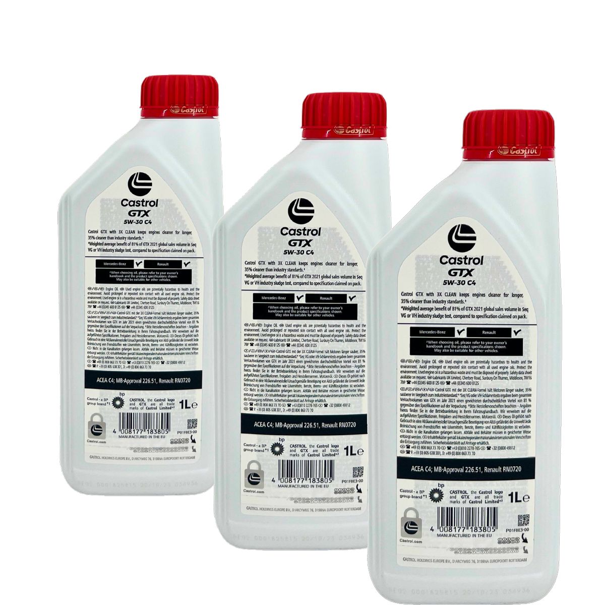 Castrol GTX 5W-30 C4 3x1 Liter