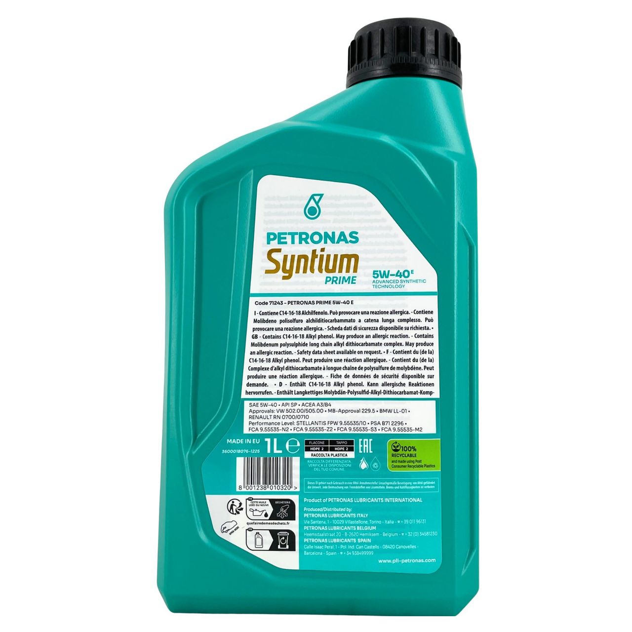 Petronas Syntium Prime E 5W-40 1 Liter