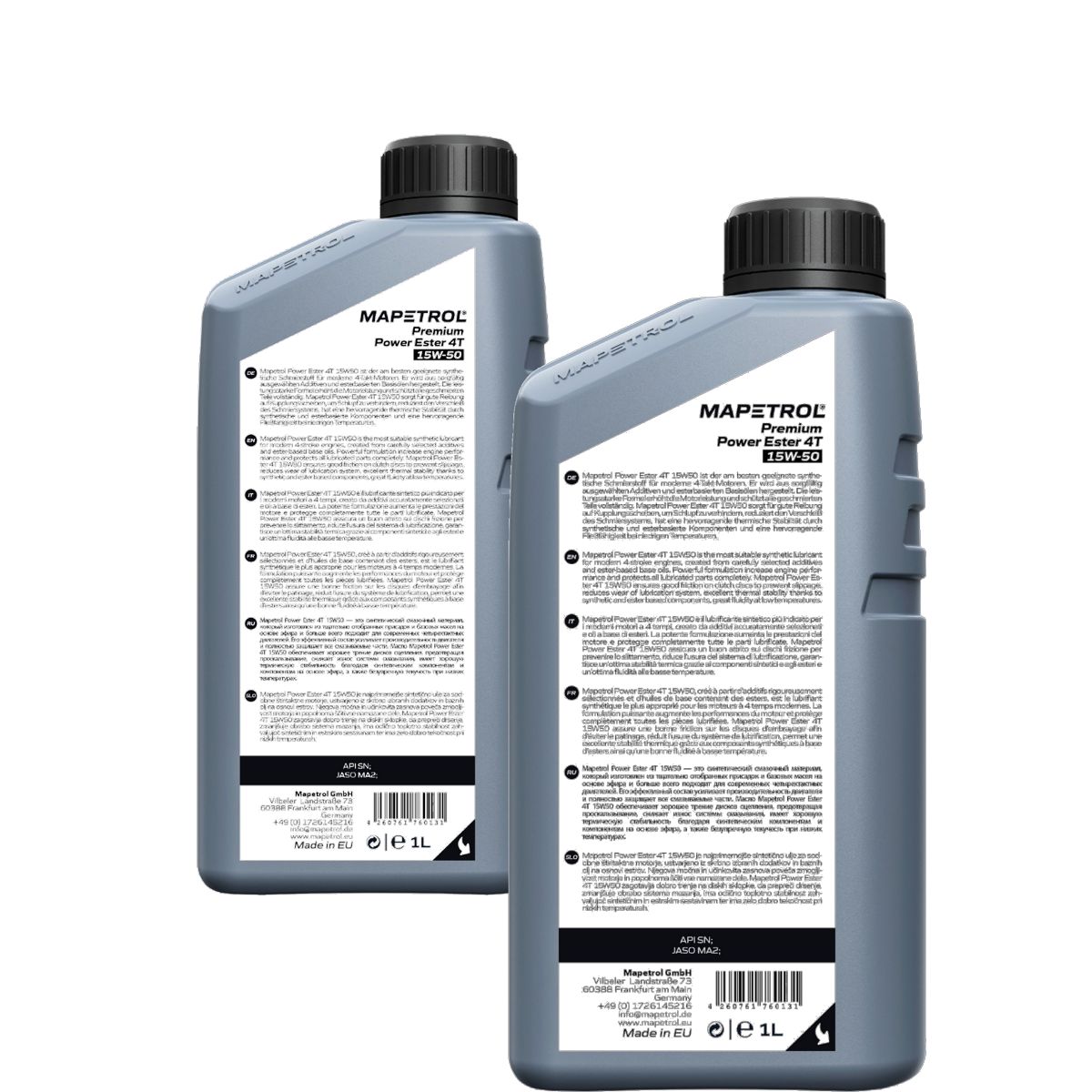 Mapetrol Premium Power Ester 4T 15W-50 2x1 Liter
