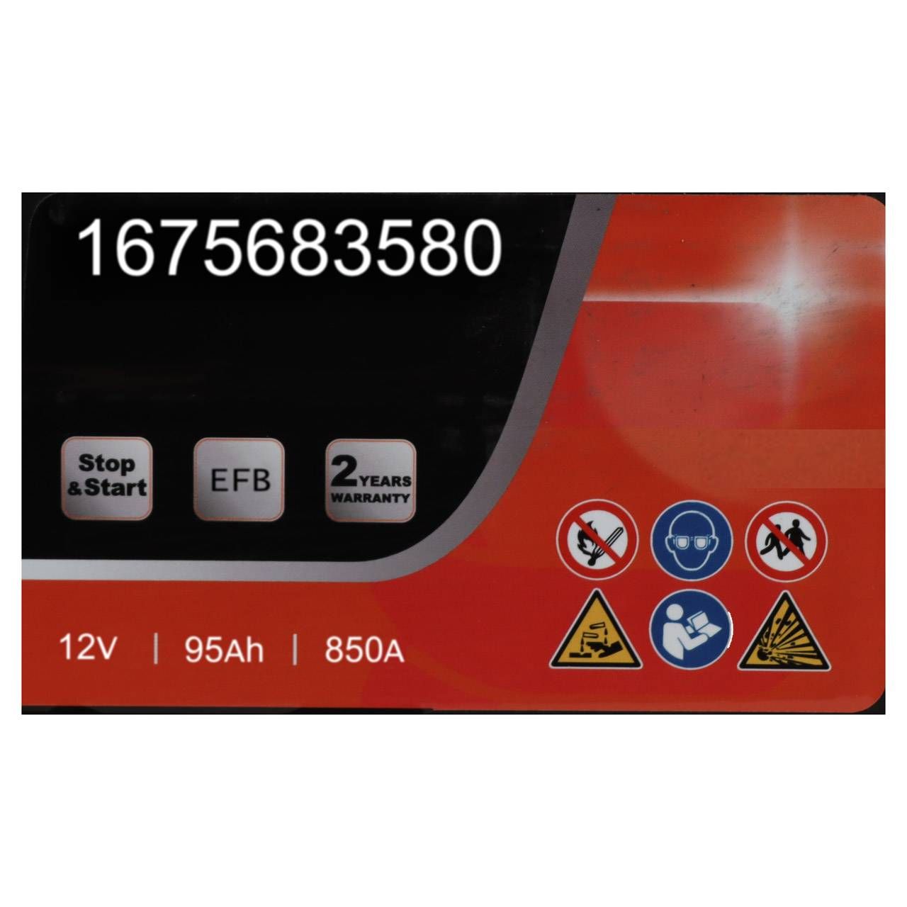 EUROREPAR EFB Batterie Autobatterie Starterbatterie 12V 95Ah 850A/EN 1675683580