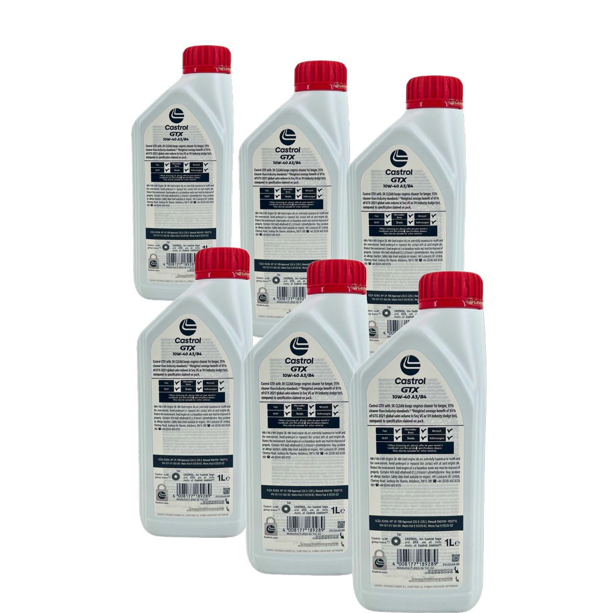 Castrol GTX 10W-40 A3/B4 6x1 Liter