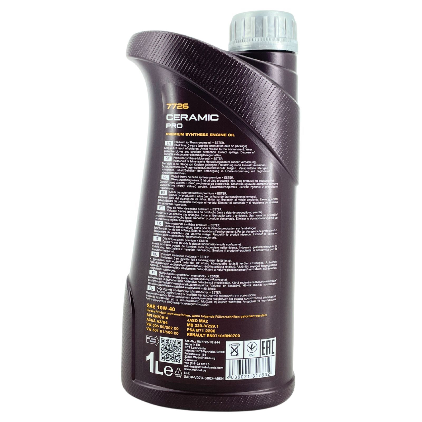 Mannol Ceramic Pro 10W-40 1 Liter