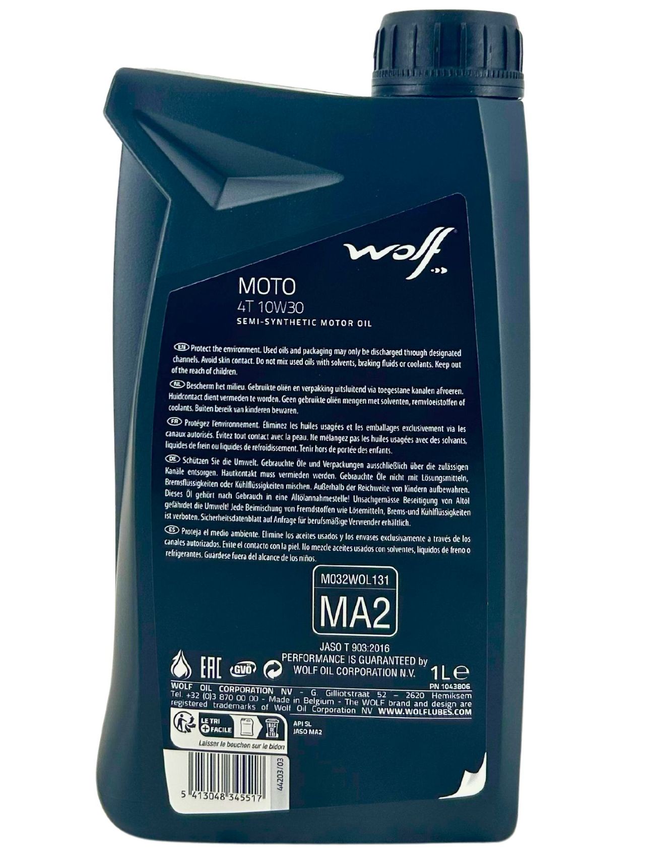 Wolf Moto 4T 10W-30 1 Liter