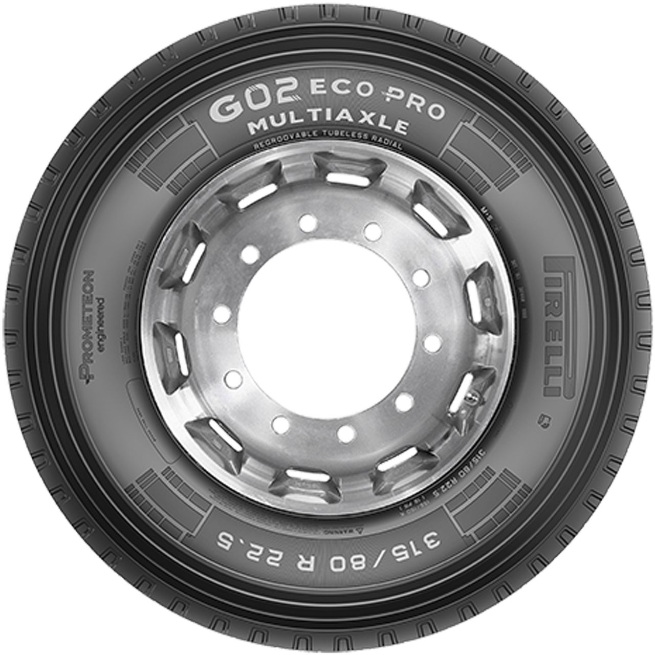 PROMETEON 315/80 R 22.5 TL 158/156K G02 ECO PRO MULTIAXLE M+S 3PMSF RFID