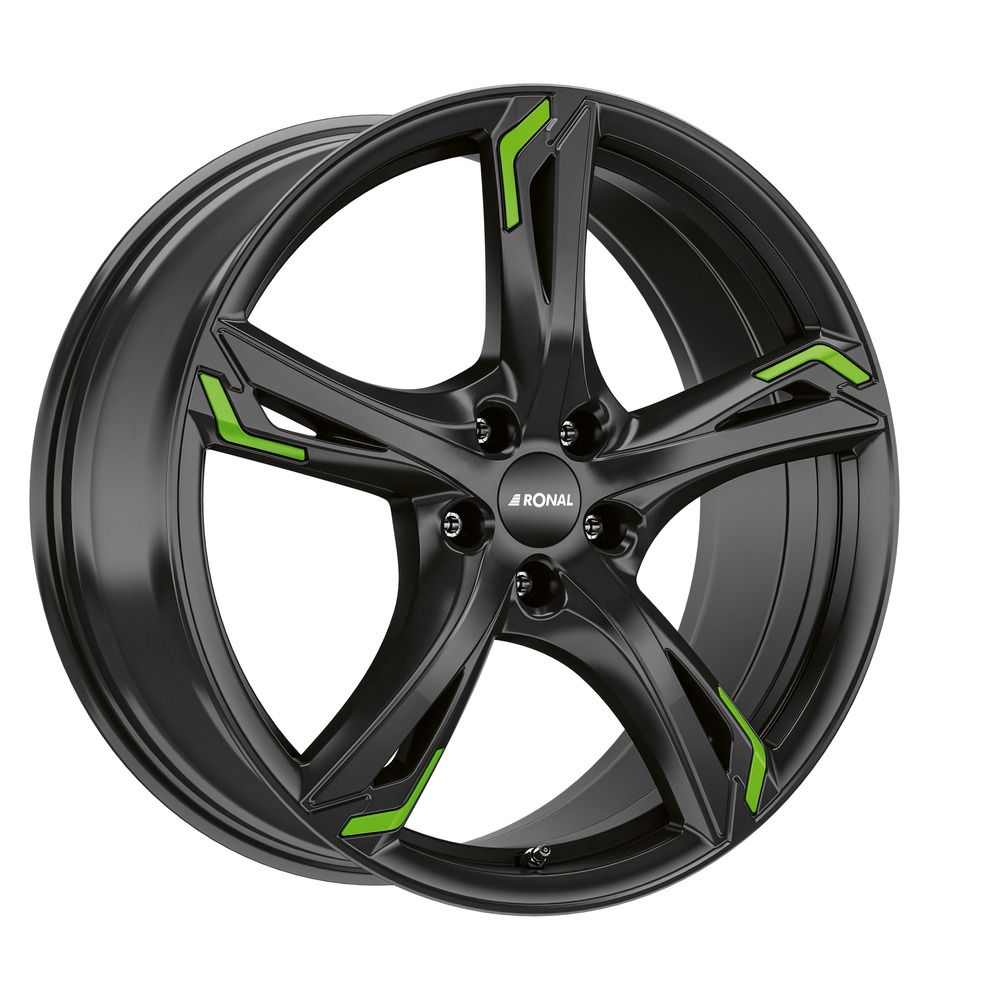 RONAL RONAL R62 GREEN jetblack 7.5Jx18 5x112 ET45