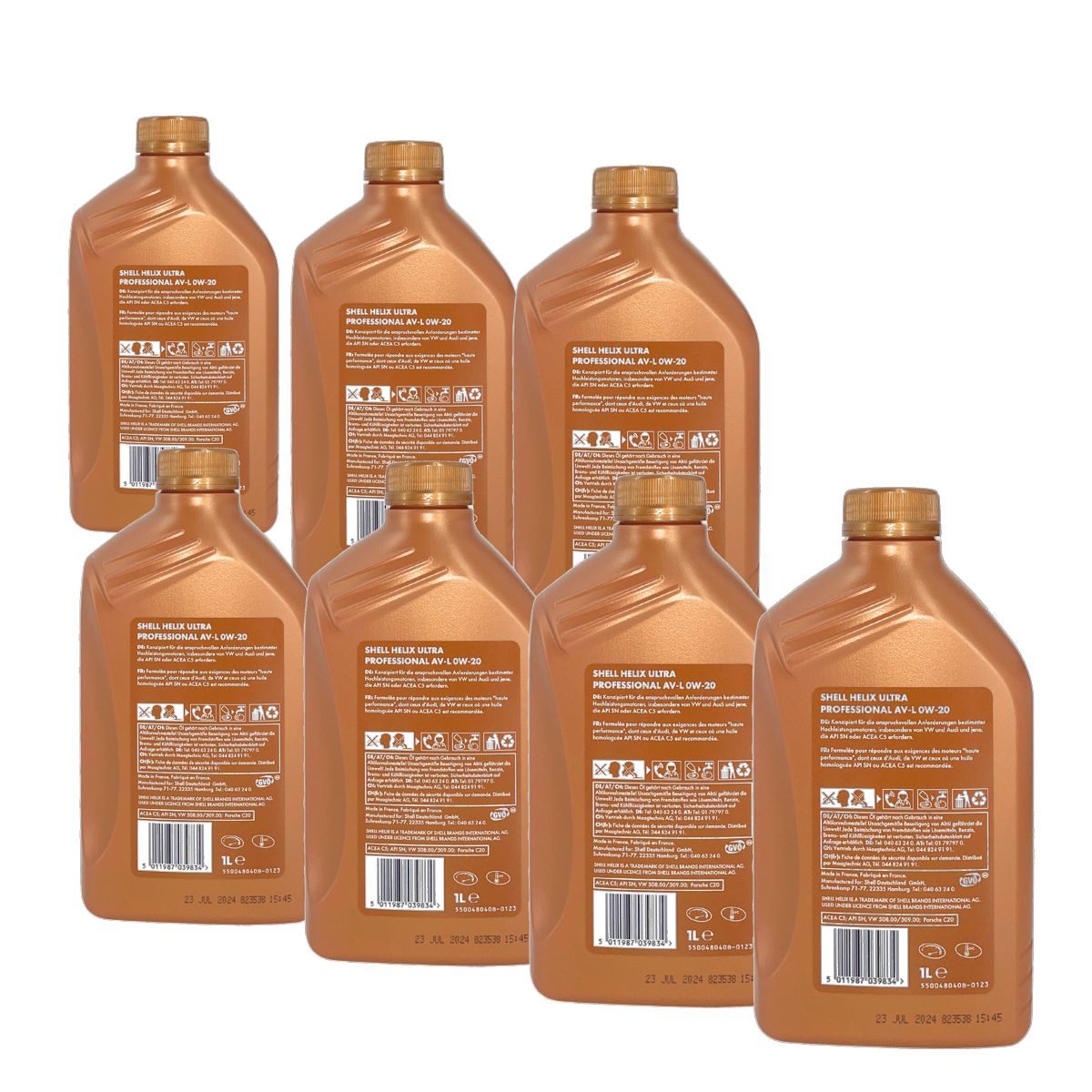 Shell Helix Ultra Professional AV-L 0W-20 7x1 Liter