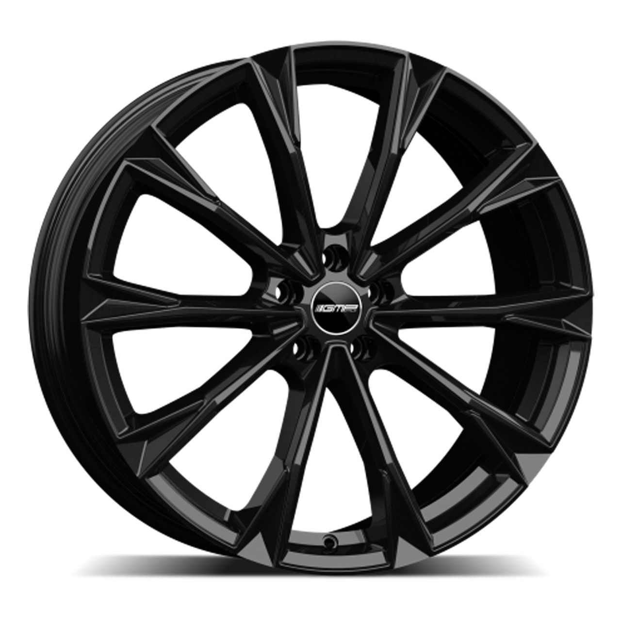 GMP TOTALE glossy black 11.5Jx22 5x130 ET61
