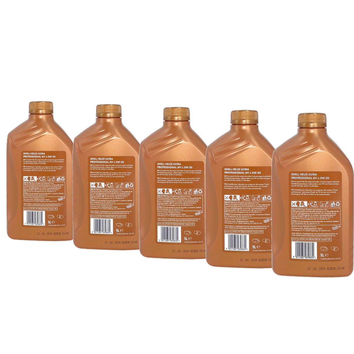 Shell Helix Ultra Professional AV-L 0W-20 5x1 Liter