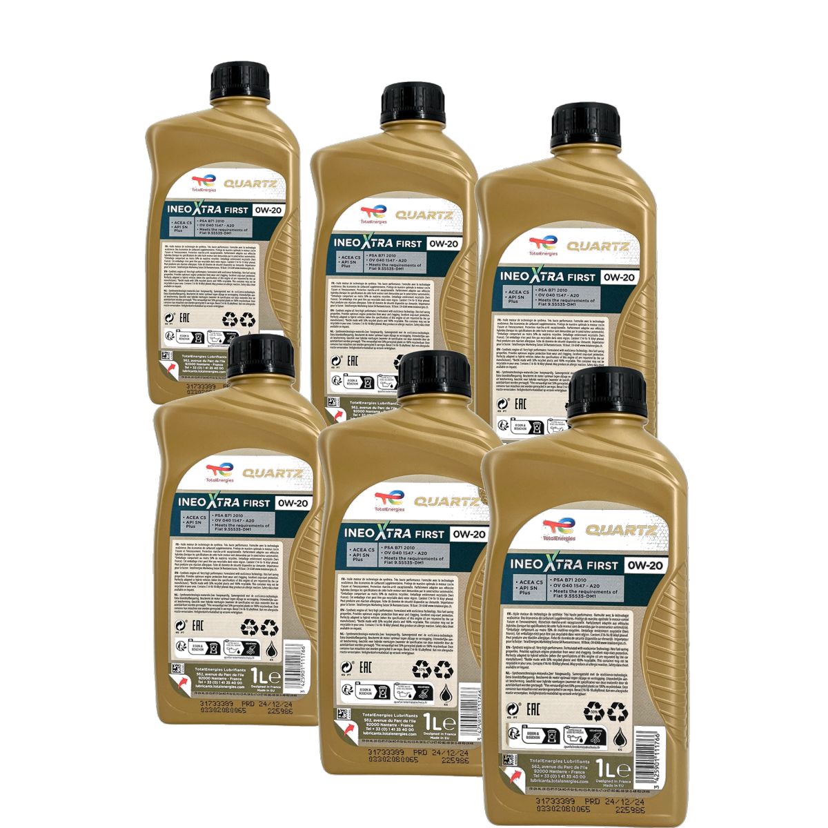 Total Quartz Ineo Xtra First 0W-20 6x1 Liter
