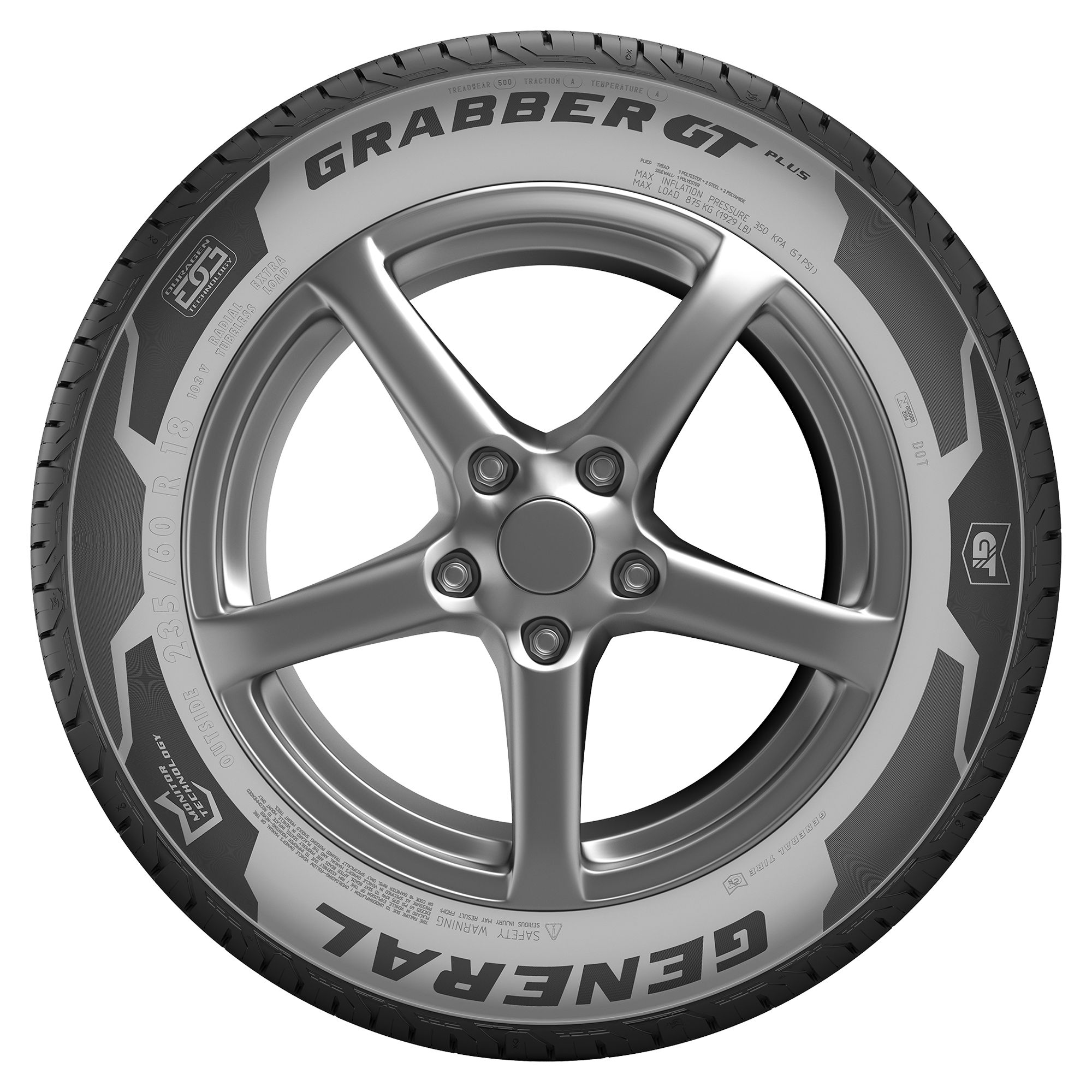 GENERAL TIRE GRABBER GT+ 235/70R16 106H FR BSW