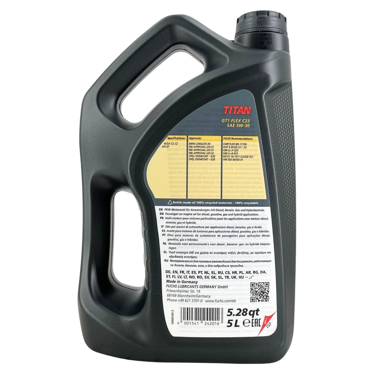 Fuchs Titan GT1 Flex C23 5W-30 5 Liter